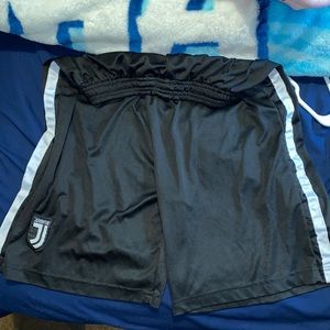 Black soccer shorts. Juventus, size small.